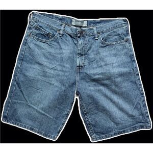 Wrangler Men's Denim Jean Shorts Size 36 Medium Wash